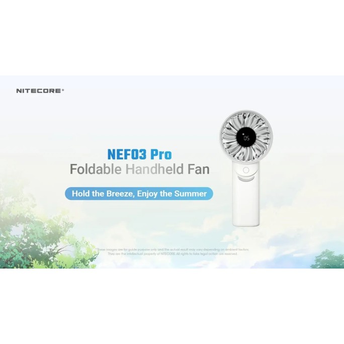 Nitecore NEF03 Pro Multipurpose Foldable Handheld Fan