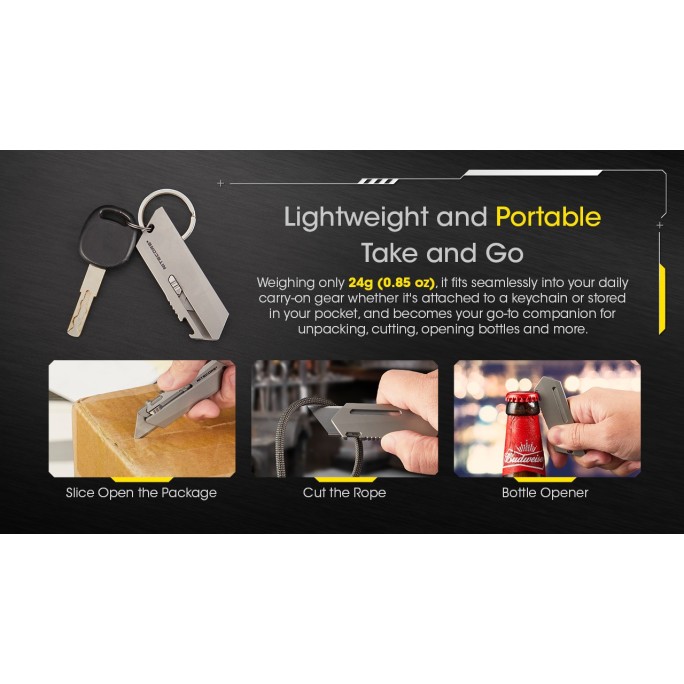 Nitecore NTK09 Titanium Utility EDC Knife