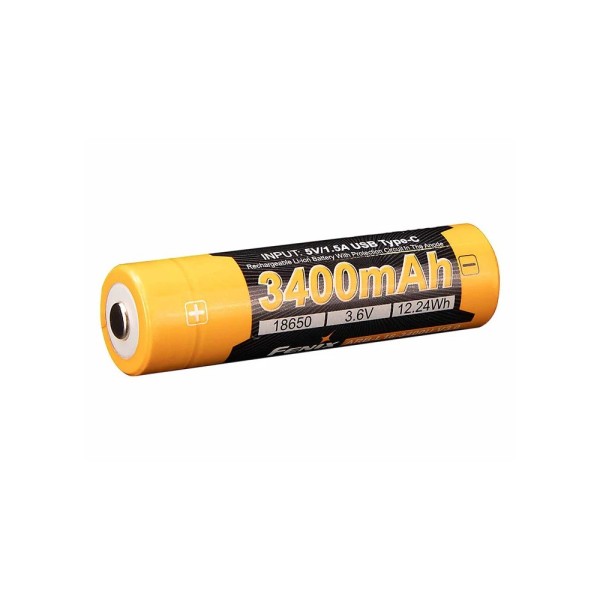 Fenix 18650 3.6V 3400mAh Li-ion USB Rechargeable Battery (ARB-L18-3400U V3.0)