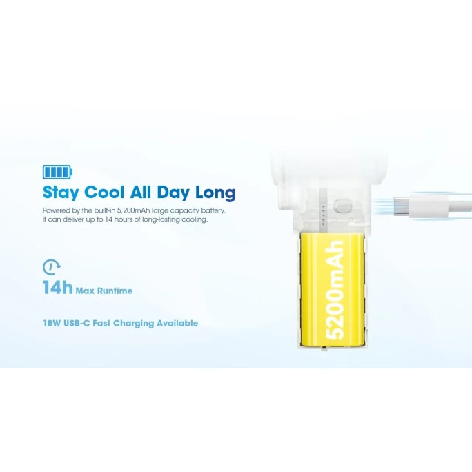 Nitecore izzCool 40 Portable High-Speed Handheld Air Conditioner Mist Fan