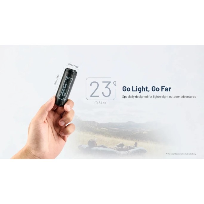 Nitecore AP05C Ultra Lightweight Carbon Fiber Air Pump + NL169R Battery