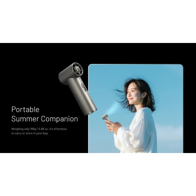Nitecore NEF01 (Metallic Grey) Mini High-Speed Handheld Fan