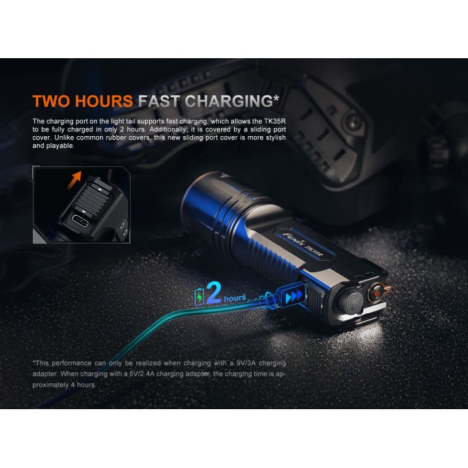 Fenix TK35R Luminus SFT25R LED 5800L + SST08 UV Multi-Mode Rechargeable Flashlight
