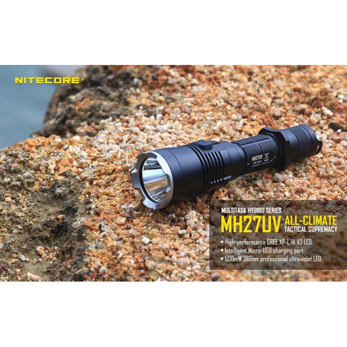 Nitecore MH27UV CREE XP-L HI V3 LED 365nm Ultraviolet 1000L Flashlight