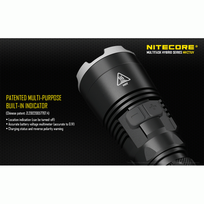 Nitecore MH27UV CREE XP-L HI V3 LED 365nm Ultraviolet 1000L Flashlight