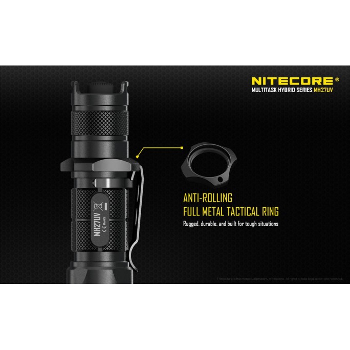 Nitecore MH27UV CREE XP-L HI V3 LED 365nm Ultraviolet 1000L Flashlight