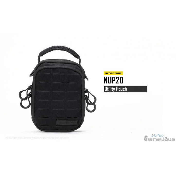 Nitecore NUP20 Cordura Molle Utility Pouch / Waist Pack / Sling Bag - Black