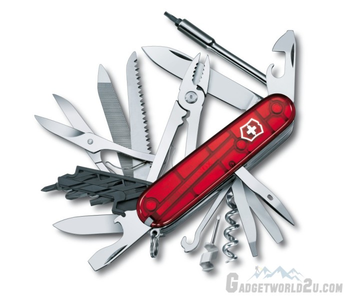 Victorinox Cybertool L (41) Red Translucent Multitool 1.7775.T